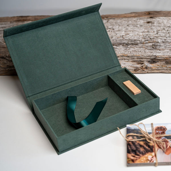 Fabric box SoftTouch | Dark green