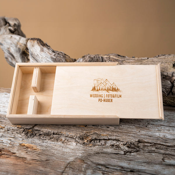 Holzgeschenkbox - bis zur Bildergöße 13x19