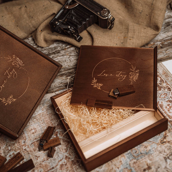 Holzgeschenkbox | Linie 1 - bis zur Bildergöße 13x19