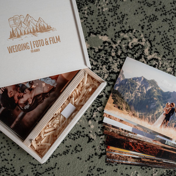 Holzgeschenkbox | Linie 1 - bis zur Bildergöße 13x19