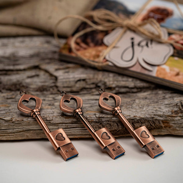 USB stick "Key to the Heart" (set of 3)