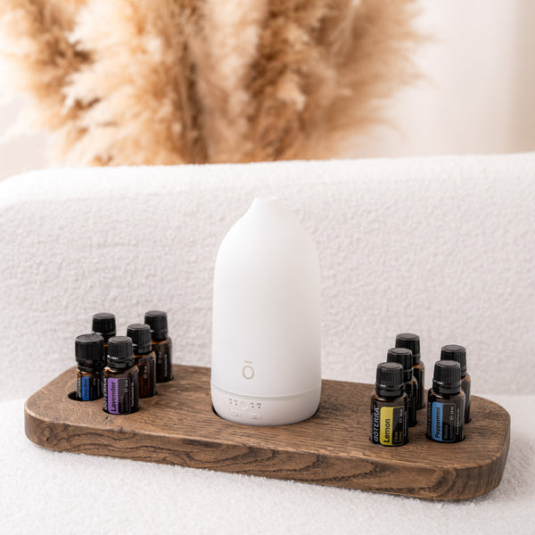 Aroma Boards aus massiver Eiche für ätherische Öle und Roll-ons