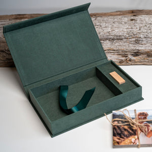 Fabric box SoftTouch | Dark green