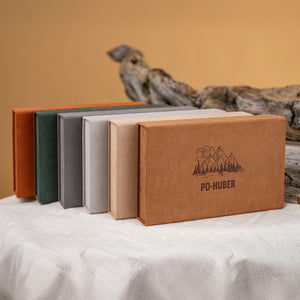 Stoffbox SoftTouch | Kaffee- bis zur Bildergöße 15x21