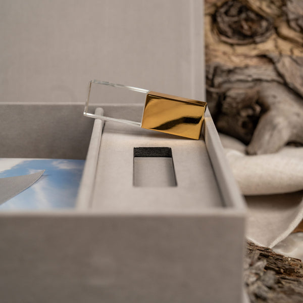 Stoffbox SoftTouch | Silber - bis zur Bildergöße 15x21