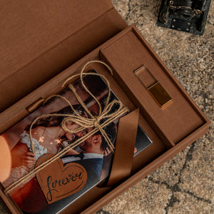 Stoffbox SoftTouch | Kaffee- bis zur Bildergöße 15x21