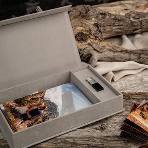 Fabric box SoftTouch | Silver