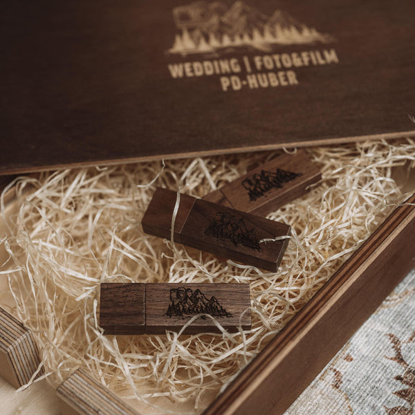 USB-Stick "Holzliebe Walnuss"