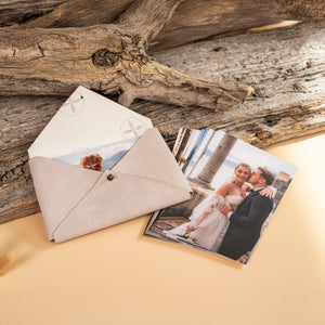 Vegan leather envelope up to 10 x 15cm