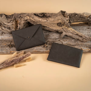 Vegan leather envelope up to 10 x 15cm