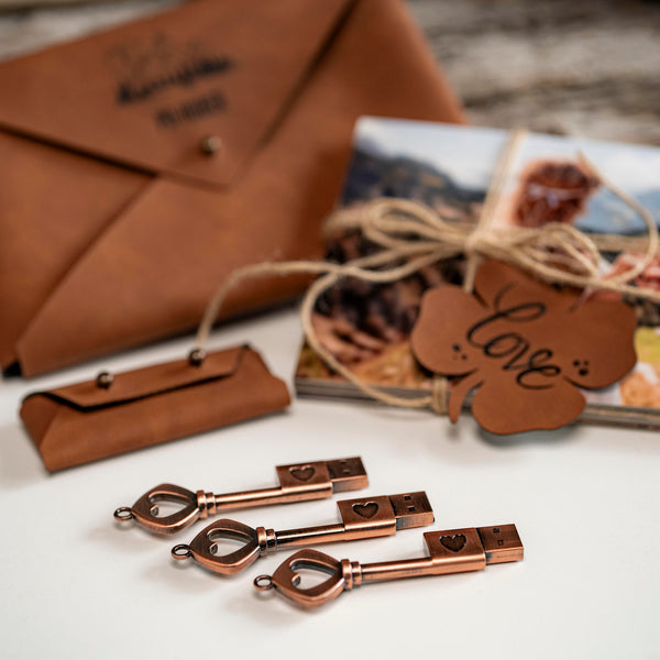 Kleeblatt-Geschenkanhänger (10er-Set)
