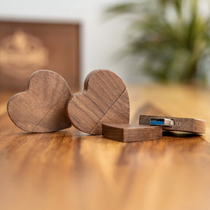 USB stick "Heartpiece Walnut"