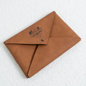 Vegan leather envelope up to 13 x 19cm
