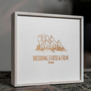 Premium Holzbox für Fotografen – passend für Bilder und USB-Sticks