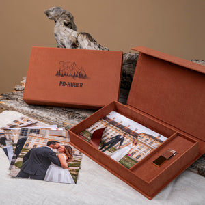 Softtouch Box für Fotograf:innen – luxuriöse Bildübergabe für Hochzeiten