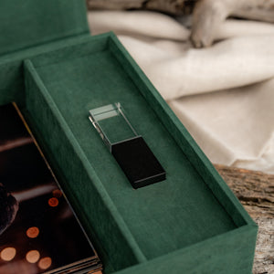 Softtouch Box für Hochzeitsfotografen – luxuriöse Bildübergabe mit Stil