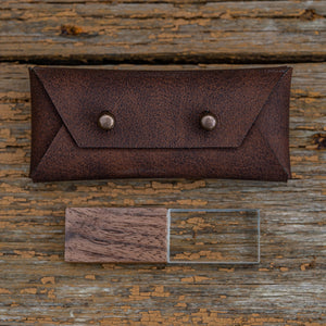 Vegane Ledertasche für USB-Sticks