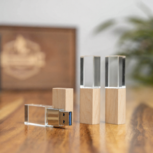 USB-Stick "Wood-Diamond" Ahorn Meine-Holzbox