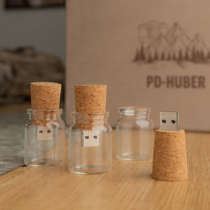 USB-Stick "Flaschenpost" Meine-Holzbox
