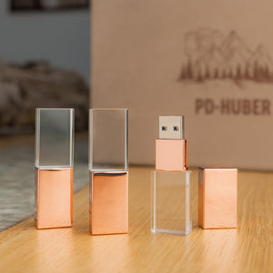 USB-Stick "Rosègold-Diamond" Meine-Holzbox