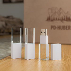 USB-Stick "White-Diamond" Meine-Holzbox