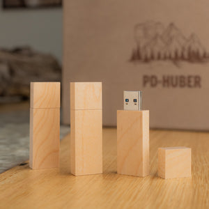 USB-Stick "Holzliebe Ahorn" Meine-Holzbox