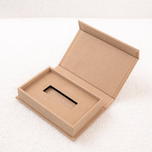 USB-Box SoftTouch | Farbe: Sand Meine-Holzbox