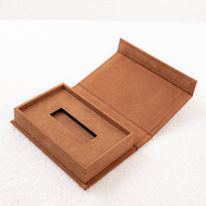 USB-Box SoftTouch |  Farbe: Kaffee Meine-Holzbox