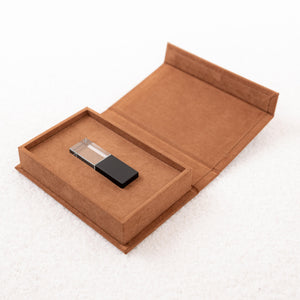 USB-Box SoftTouch |  Farbe: Kaffee Meine-Holzbox