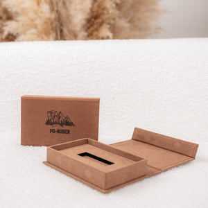 USB-Box SoftTouch |  Farbe: Kaffee Meine-Holzbox
