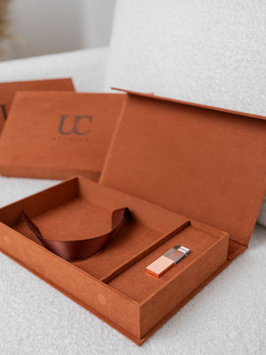 Softtouch Box für Hochzeitsfotograf:innen – elegante Premium-Bildübergabe