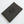 Vegan leather envelope in anthracite – back with engraving