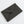 Vegan leather envelope in anthracite – front with engraving