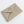 Vegan leather envelope in natural – front with engraving