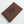 Vegan leather envelope in walnut – back with engraving